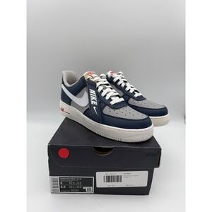 Nike Air Force 1 07 SE Womens Navy White Pewter Grey FJ1408-400 Low Sneakers 8